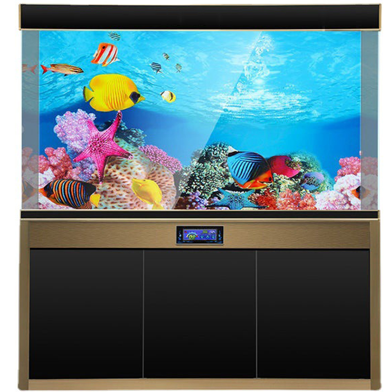 Planted Aquarium Wallpaper - Akvaryum için 3D Arka Plan Çift