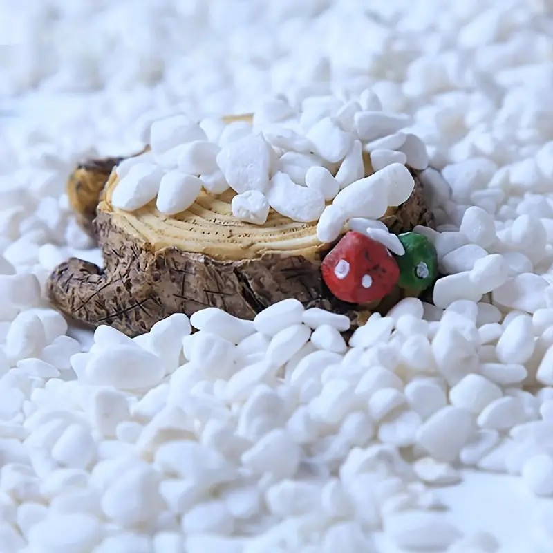 Aquarium Sand White - Akvaryum için 500g/1.1LB Dekoratif Beyaz Çakıl