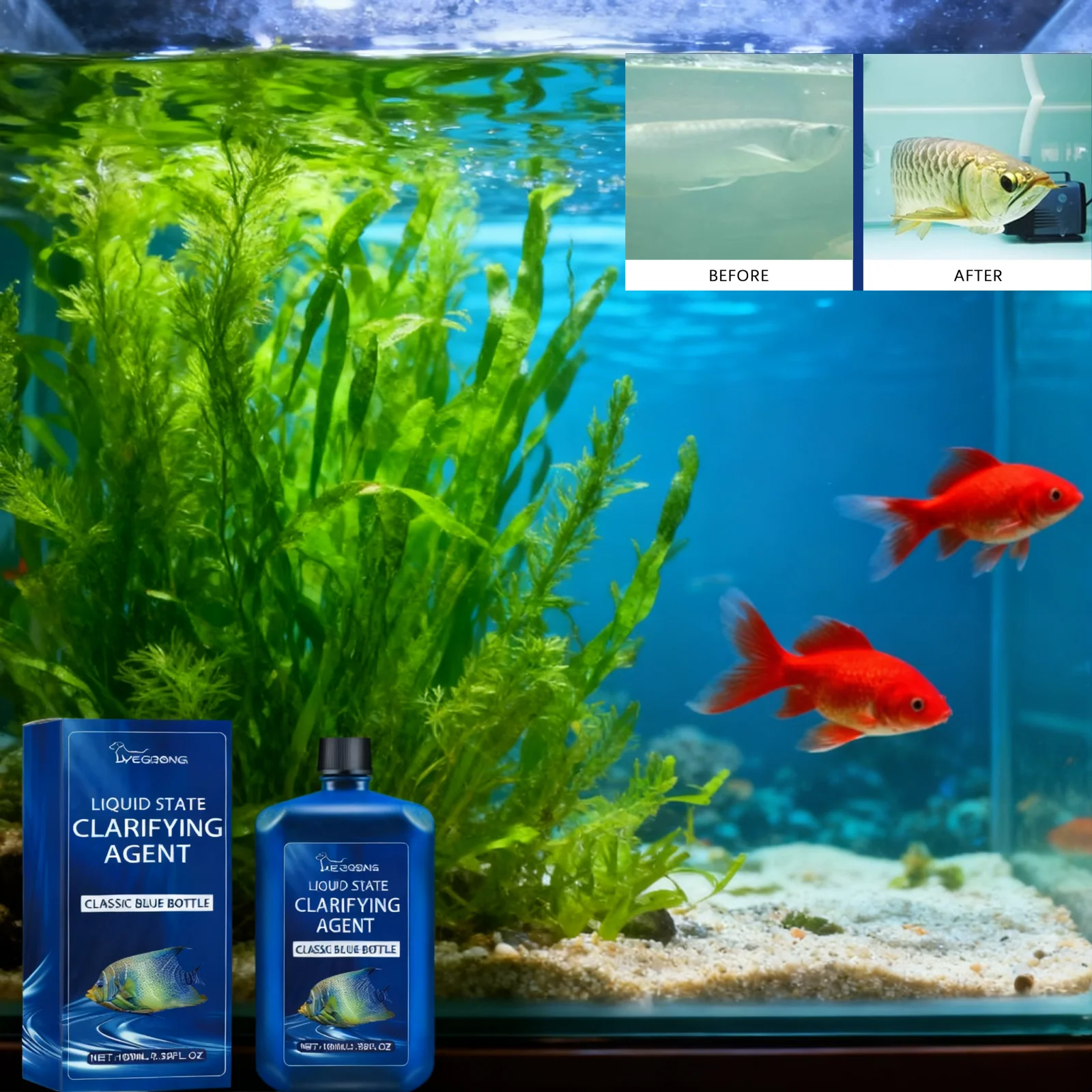 Aquarium Plant Liquid Fertilizer - Akvaryum Suyu Arıtıcı Balık Tankı Temizleyici