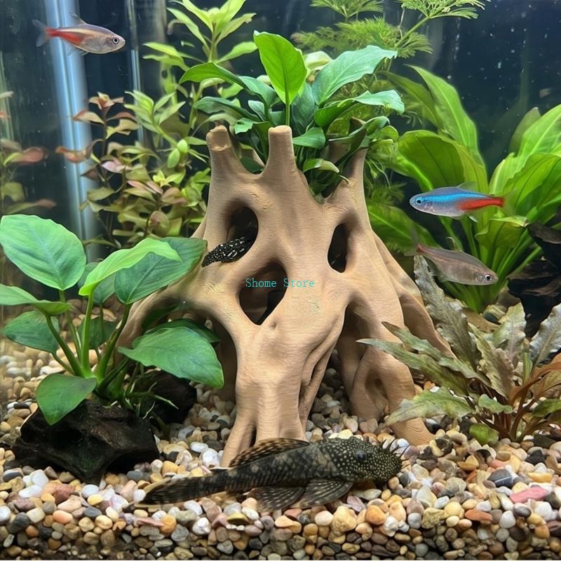 Doğal Kök Mağara Balık Saklanm - Planted Aquarium With Driftwood incelemesi ve fiyatı