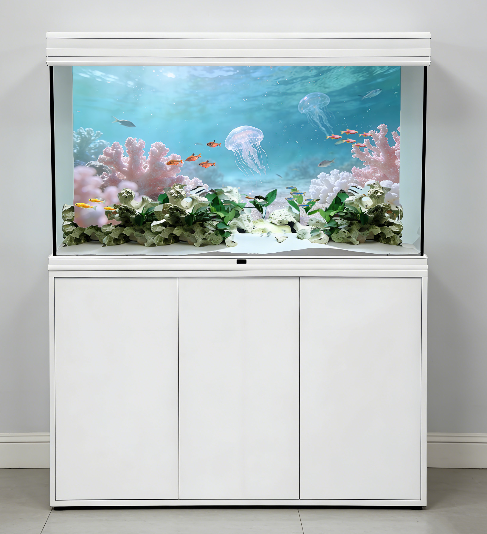 Beyaz kumlu plaj ve pembe merc - Aquarium Sand White incelemesi ve fiyatı