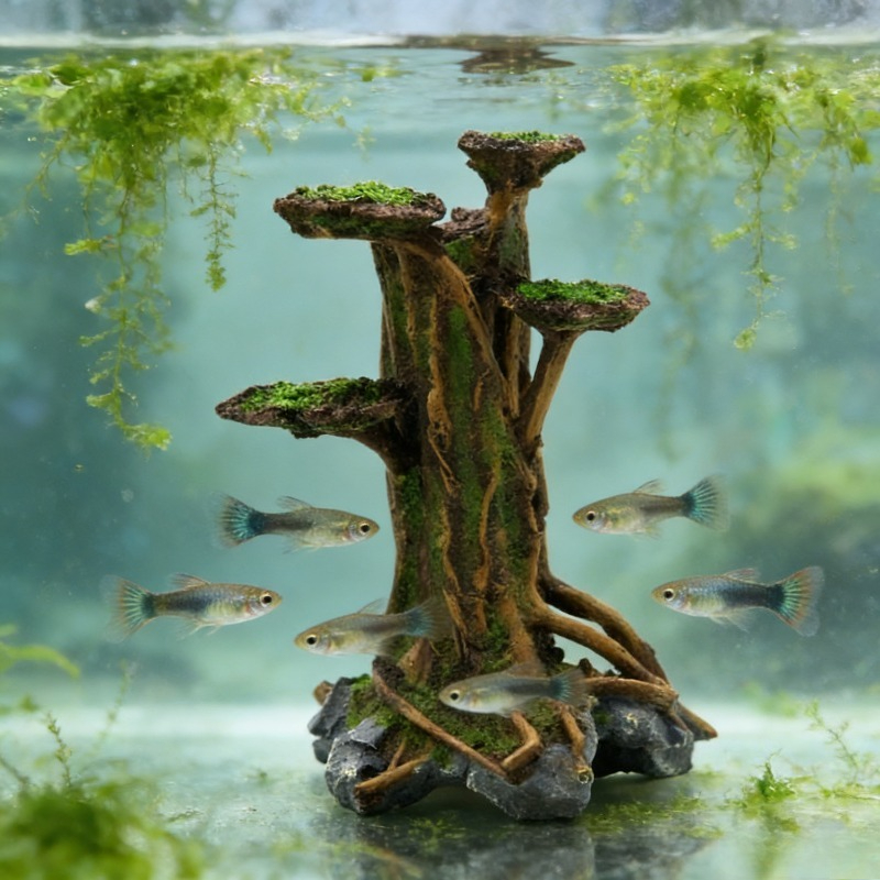 Yapay Yosun Ağacı, Akvaryum De - Planted Aquarium With Driftwood incelemesi ve fiyatı